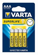Батарейка VARTA Superlife Micro 1.5V-LR03/AAA (4шт) 0002-2003-101-414