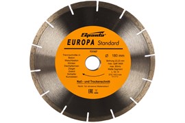 Диск SPARTA алмазный отрезной сегментный 180*22,2мм сухая резка EUROPA Standard 73167