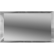 Плитка МСТ прямоугольная зеркальная серебряная 240х120мм 10мм с фацетом ПЗС1-01