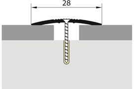 Универсальный стык 28мм 0,9 дуб аляска