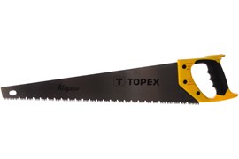 Ножовка TULEX 450мм по дереву 2-компонент.пластиковая ручка, 3D-заточка, закаленный зуб 7TPI 5011145