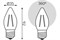 Лампа GAUSS LED Filament Свеча 7W E27 580 lm 4100K 103802207 - фото 100244