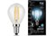 Лампа GAUSS LED Filament Шар 9W 710Lm 4100К Е14 105801209 - фото 101092
