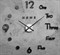 Часы-наклейка DIY Аба, чёрные, d=70см, плавный ход, (+механизм) 4757208 - фото 104454