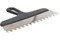 Шпатель DECOR с чёрной ручкой нержавеющая сталь 300мм зуб 10*10мм 311-4300 - фото 104790
