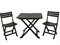 Набор складной мебели: стул 41,3х12,1х87,4см (2 шт), стол 73х7х91,5см (1 шт), полипропилен 042981530 - фото 106454