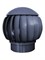 Турбина ЭРА ротационная, вентиляционная (нанодефлектор), D160, пластик, RRTV 160 Gray - фото 106497