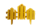 Заборчик FULEREN ДОМИК 0,19м*1,7м желтый zadoj - фото 107401