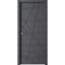 Полотно дверное ПВХ LINE 01 700 бетон темный - фото 108279