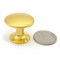 Ручка-кнопка мебельная SOLLER 306C золото d-24мм (1200,10) - фото 108630