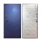 Дверь металлическая РОДИНА царга 860*2050 правая Сатин атласный синий/Ель Альпийская - фото 111120