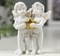 Сувенир полистоун Белоснежные ангелочки с золотой звёздочкой 7,5х6,2х3,5 см 4838706 - фото 111294