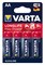 Батарейка VARTA Maxi-Tech Mignon 1.5V-LR6/AA (4шт) арт.0004-4706-101-404 - фото 119465