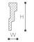Плинтус ЭН-ЭМ-СИ потолочный 2м белый T-45 36мм*36мм (1уп-150шт) - фото 119886