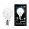 Лампа Gauss LED Globe E14 6,5W 100-240V 4100K 1/10/50 105101207 - фото 120411