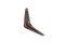 Консоль ELEMENT с 1 ребр.жесткости 100x75 (коричневый 1 шт) 061290 - фото 121795