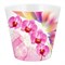 Горшок для цветов InGreen London Orchid Deco D160мм 1,6л дренаж.вставка, розовая орхидея IG619610512 - фото 122077