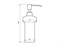 Дозатор ANIMO А56.38.00 для жидкого мыла СР (блистер) арт.112131 - фото 122552