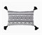 Подушка декоративная MOROSHKA Nomads 30х50см, потайная молния, белый+черный 915-201-01 - фото 124246