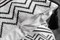 Подушка декоративная MOROSHKA Nomads 30х50см, потайная молния, белый+черный 915-201-01 - фото 124247