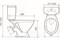 Унитаз-компакт УНИВЕРСАЛ Обь керамический,с бачком Казыр,нижний подвод,кнопочная арматура,с сиденьем - фото 124570