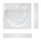 Умывальник Galaxy 60*55 над стиральной машиной белый - фото 124732