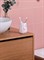 Стакан для зубных щеток MOROSHKA Akvarel 8,5х8,5х11,5см, белый+розовый 976-312-02 - фото 125382