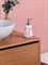 Дозатор для жидкого мыла MOROSHKA Akvarel 8,6х8,6х18см, белый+розовый 976-308-02 - фото 125421