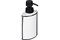 Дозатор для жидкого мыла MOROSHKA Grafica 5х8,5х17,2см, белый+черный 935-308-01 - фото 125425