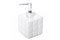 Дозатор для жидкого мыла VERRAN Quadratto 8,1х8,1х12,6см, белый 870-11 - фото 125433