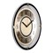 Часы настенные РУБИН Золотая классика круг прозрачный d=30см, рама черная 3124-100 - фото 126369