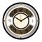 Часы настенные РУБИН Золотая классика круг прозрачный d=30см, рама черная 3124-100 - фото 126371