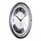 Часы настенные РУБИН Серебрянная классика круг прозрачный d=30см, рама хром 3124-101 - фото 126374