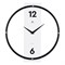 Часы настенные РУБИН Time металл+ дерево, круг d=30,5см, черный+белый 3330-001 - фото 126376