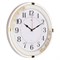 Часы настенные РУБИН Классика, круг со вставками d=33,5см, корпус белый 3427-002 - фото 126381