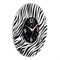 Часы настенные РУБИН Зебра черные, открытая стрелка 3433-003 - фото 126390