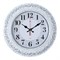 Часы настенные РУБИН Классика круг d=35см, корпус белый с серебром 3524-006 - фото 126402