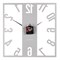 Часы настенные РУБИН Классика из металла, 40*40см, открытая стрелка, серебро 4039-003 - фото 126409