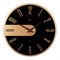 Часы настенные РУБИН Стиль прозрачные d-39см, открытая стрелка, черный 4041-004 - фото 126414