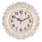 Часы настенные РУБИН Классика круг ажурный d=40,5см, корпус белый с золотом 4126-008 - фото 126428