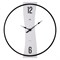 Часы настенные РУБИН Волна из металла, d=50см, открытая стрелка, черный+ белый 5003-001 - фото 126443