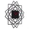 Часы настенные РУБИН Геометрия из металла, d=50см, открытая стрелка, черный 5019-001 - фото 126448