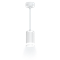 Светильник подвесной RITTER ARTON цилиндр, провод 1м, 55*100мм, GU10, алюминий/стекло, белый 59986 9 - фото 128470