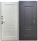 Дверь металлическая ТЕРМО Ш-2 муар серый/белый винорит 970 левый - фото 132862