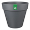 Горшок для цветов IDILAND Tarragon D280мм, 10л со вставкой, серый (8) 221610635/01 - фото 144447