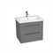 Тумба Марсель под умывальник COMO 70 2 ящика подвесная графит - фото 144788