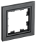Рамка BRITE 1-ая черная РУ-1-БрЧ - фото 145042