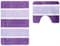 Комплект ковриков для ванной PRIMANOVA SERA фиолетовый 2 предмета D-12985 - фото 25348