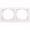 Рамка DERIY 2-ая горизонтальная б/вст белый 702-0200-147 - фото 35325