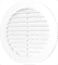 Решетка ЭРА вентиляционная круглая с пластиковой сеткой D130 вытяжная АБС с фланцем D100 10РКС - фото 35464
